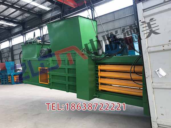 上海半自動廢紙打包機工作